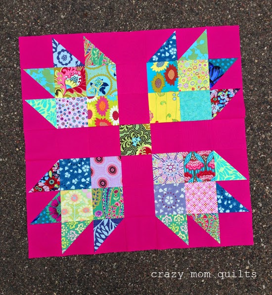 bloc de patchwork patte d'ours ou bear paw