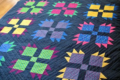 bloc de patchwork patte d'ours ou bear paw