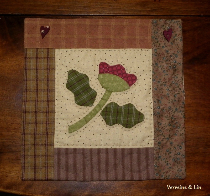 quilt miniature fleur