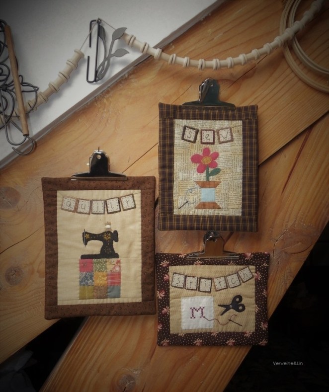 quilts miniature sur le thème de la couture