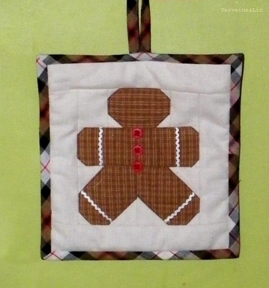 quilt miniature gingerman