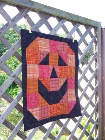 quilt miniature jack o lantern