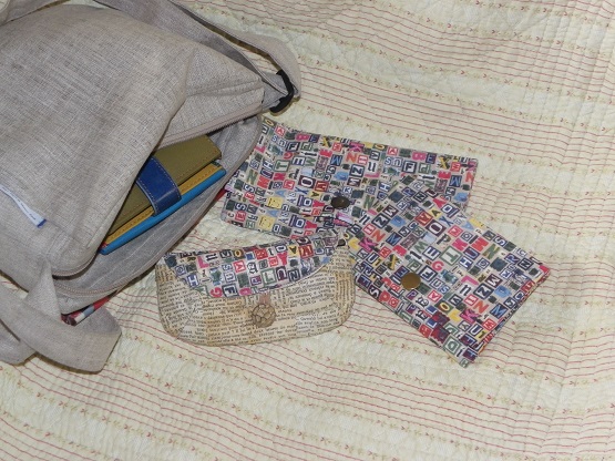 pochettes couture et étui à lunettes