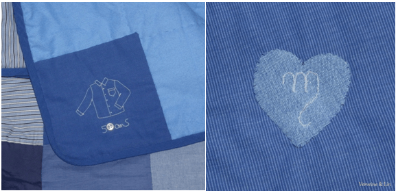 étiquette quilt patchwork broderie