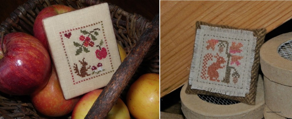 écureuils point de croix