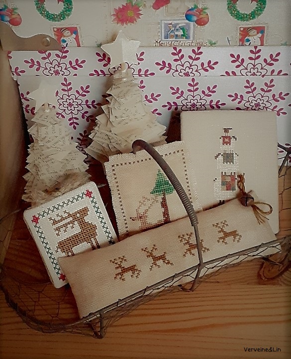 ornements de noël au point de croix