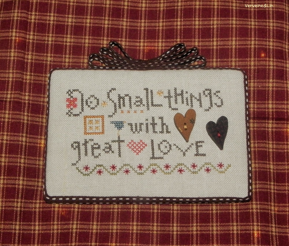 Do Small Things With Great Love
Modèle de Lizzie Kate