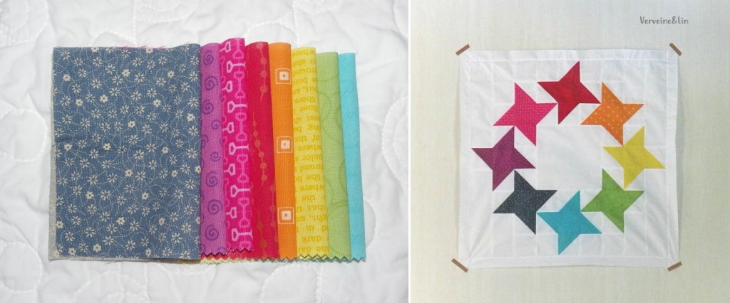 bloc géant étoiles de l'amitié en cercle