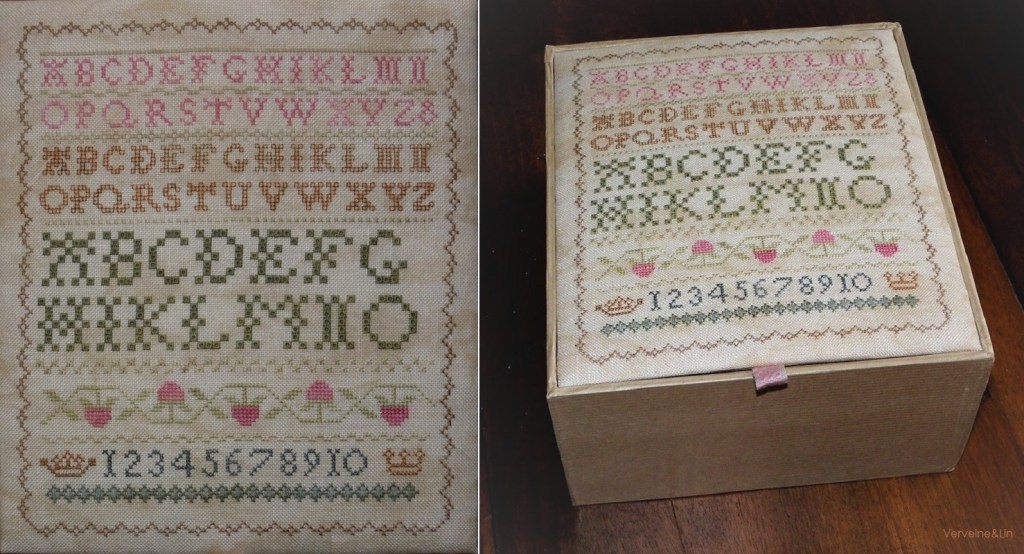 adécédaire brodé her sampler de blackbird designs