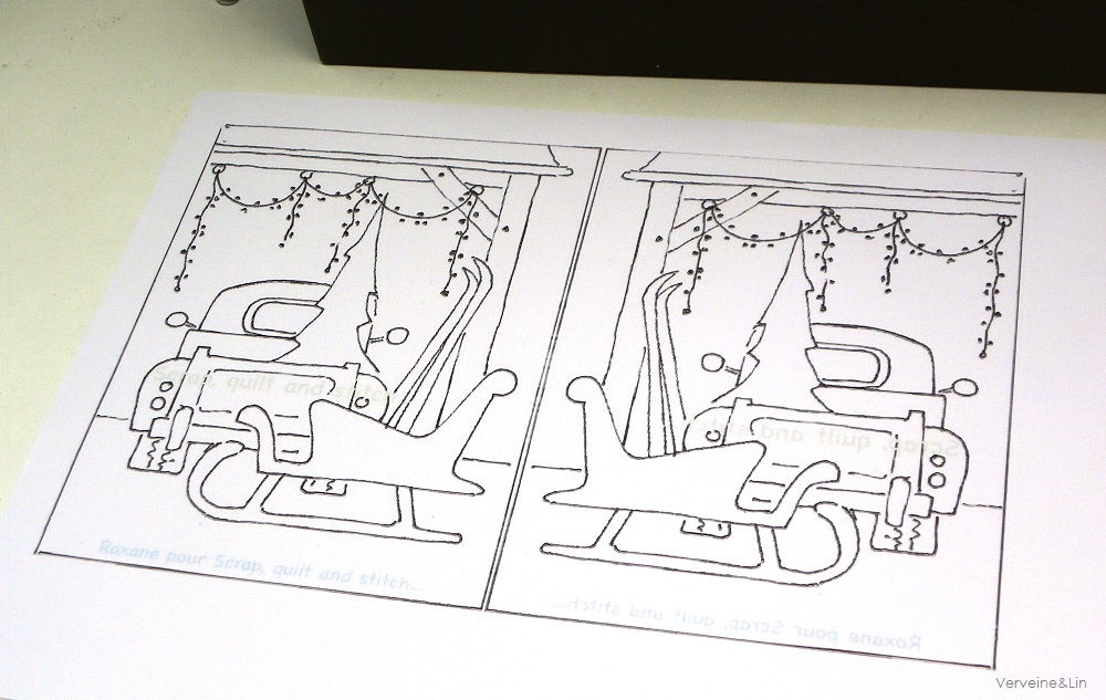 tutoriel appliqué collé et broderie free motion