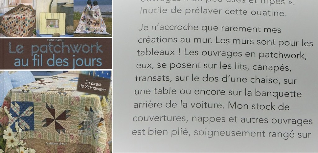 livre le patchwork au fil des jours 