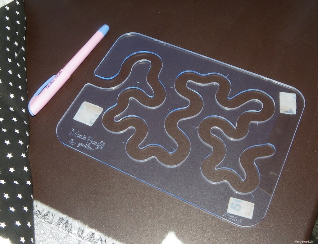 gabarit acrylique pour quilting