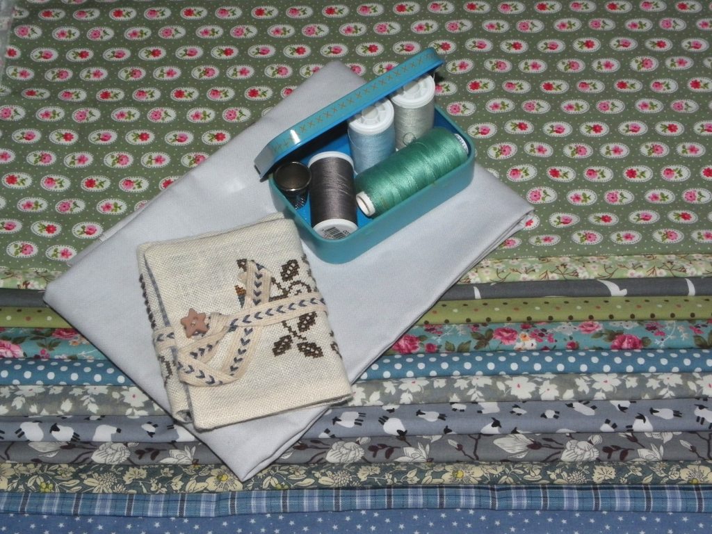 assortiment de tissus pour un quilt