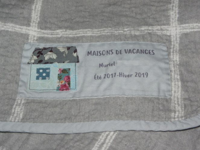 étiquette de quilt 