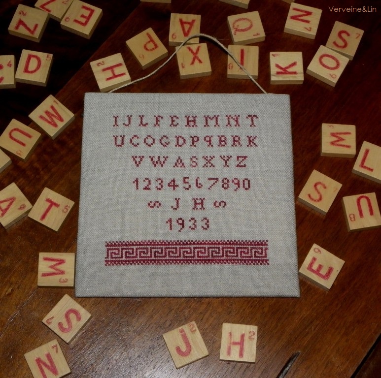 abécédaire au point de croix