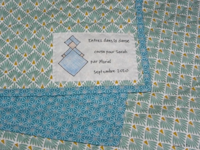 étiquette quilt patchwork stylo textile 