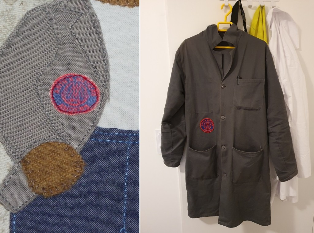 ours en appliqué brodé pour biaude de gadzart