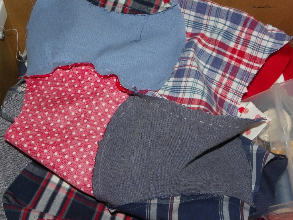 blocs de patchwork apple core ou trognons de pommes bâtis à la main