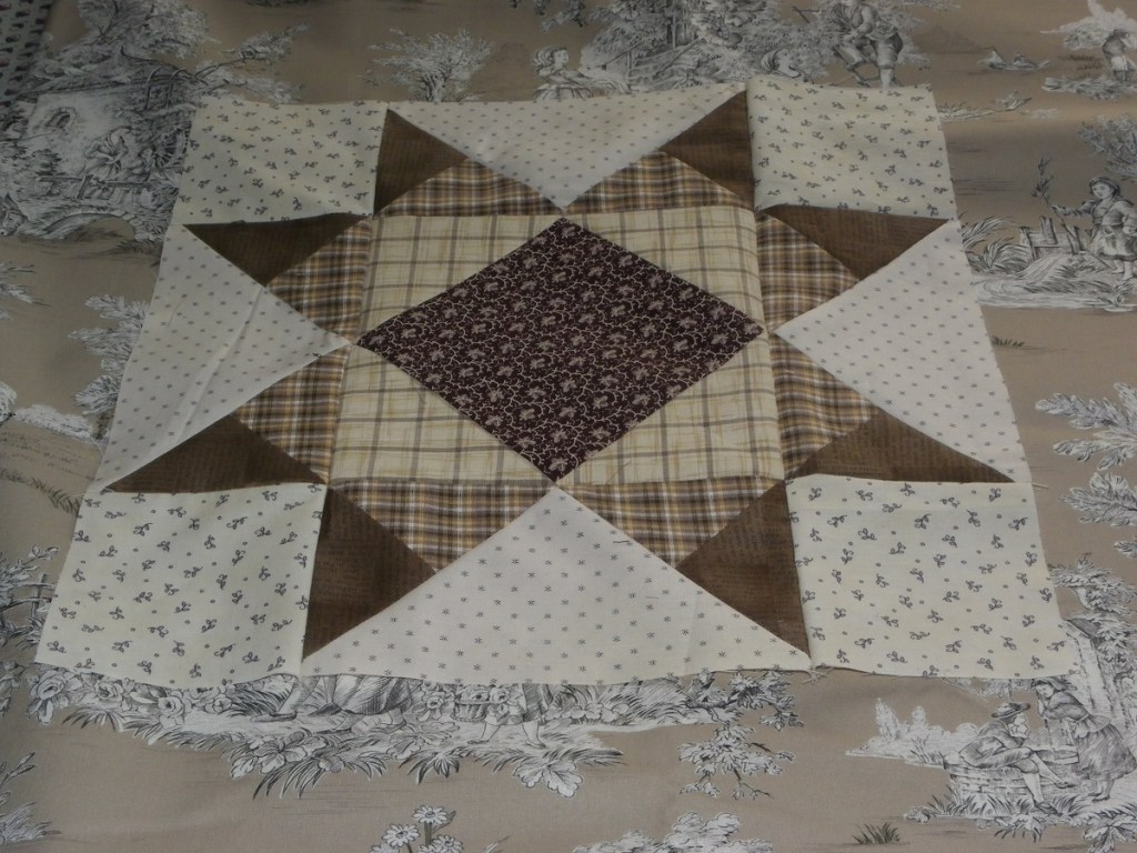 Hands All Around Barbara Brackman bloc étoile