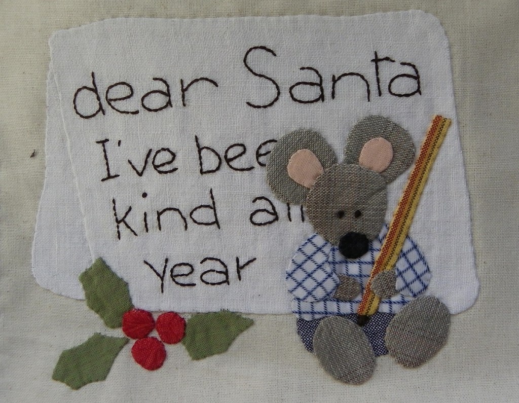 livre textile de Noël, design de Laura Mori