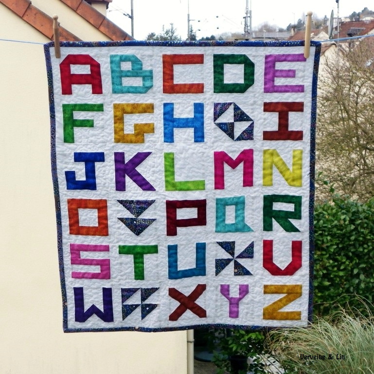 abécédaire en patchwork Little Letters de Temecula