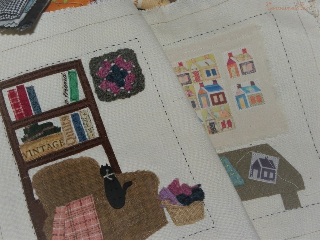 page de livre textile