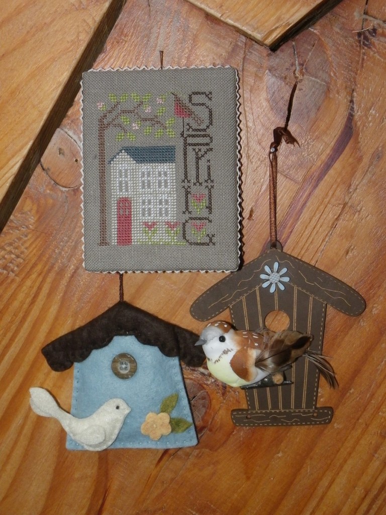 pinkeep point de croix Spring par the Drawn Thread