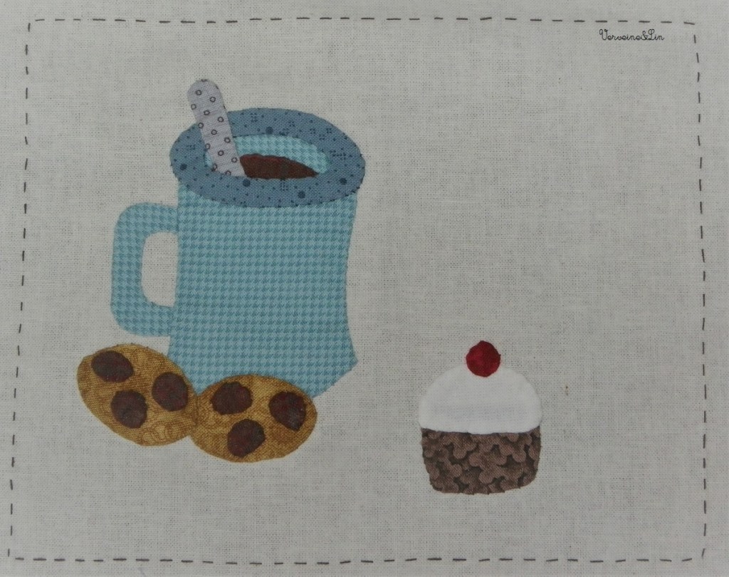 page de livre textile de noël