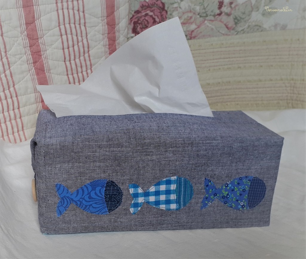 housse en tissu pour boite à mouchoirs