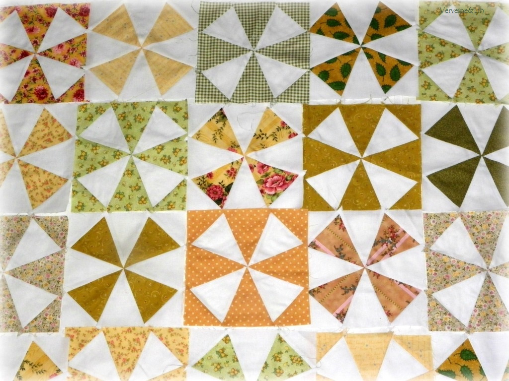 bloc de patchwork kaléidoscope