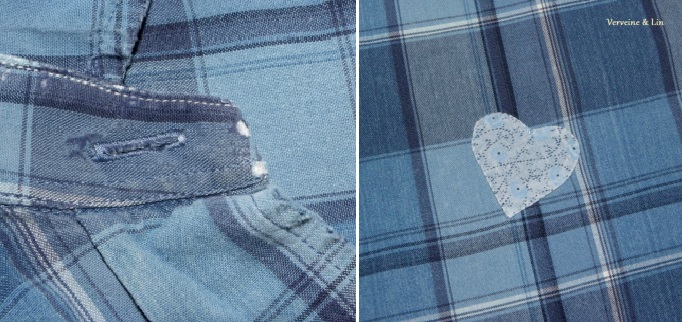 chemises usagées recyclées en patchwork