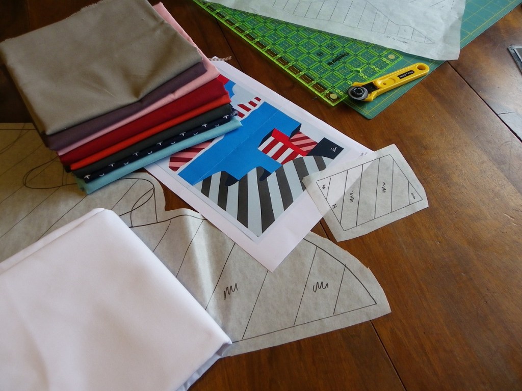 préparatifs appliqués de tissu pour biaude de gadzart