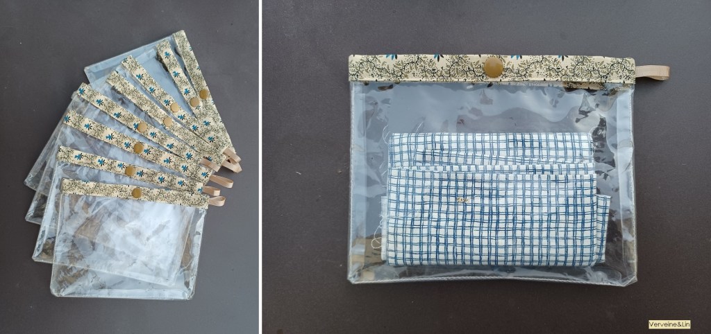 pochettes en vinyle avec bouton pression DIY