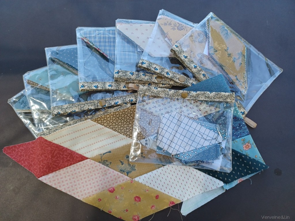 organisation des pièces de tissu pour l'étoile de bethléem ou étoile solitaire 