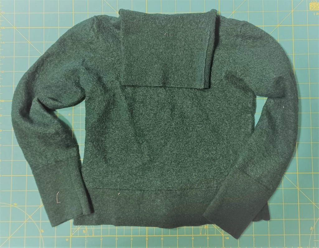 pull en mérinos feutré et bientôt recyclé en béret