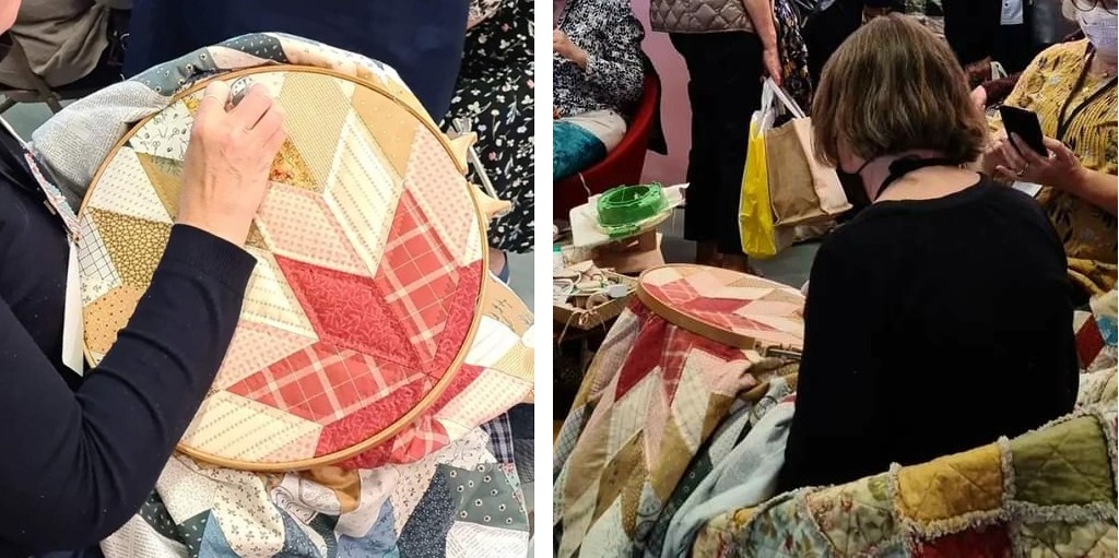 pour l'amour du fil 2021 séance de quilting