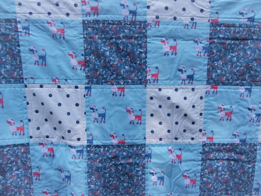 quilt de bébé à motif de vichy XXL