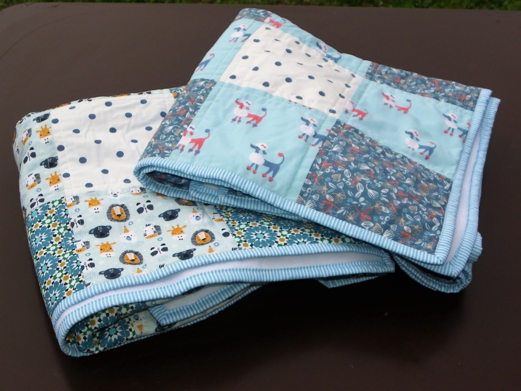 quilts pour bébés doublés en polaire
