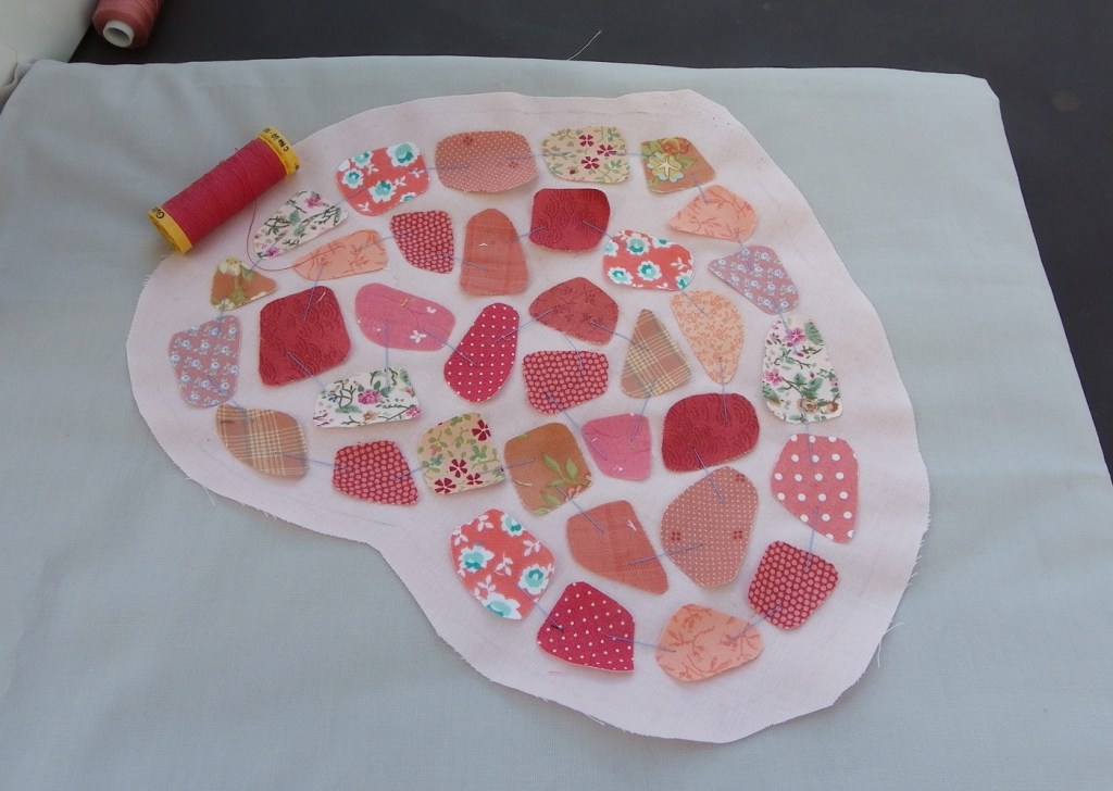 patchwork et appliqué sea glass