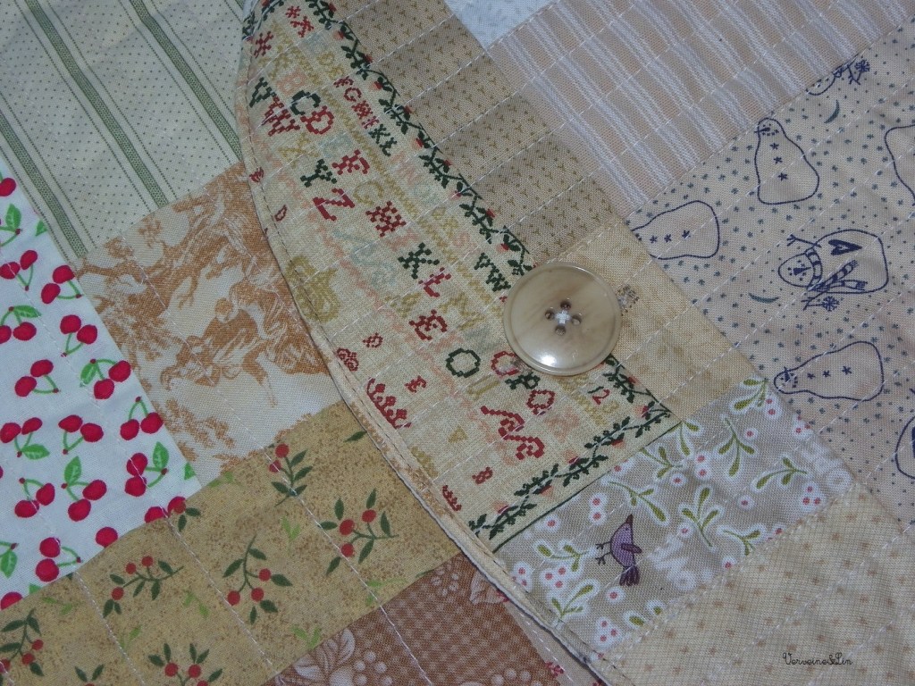 pochette en patchwork pour tablette lumineuse