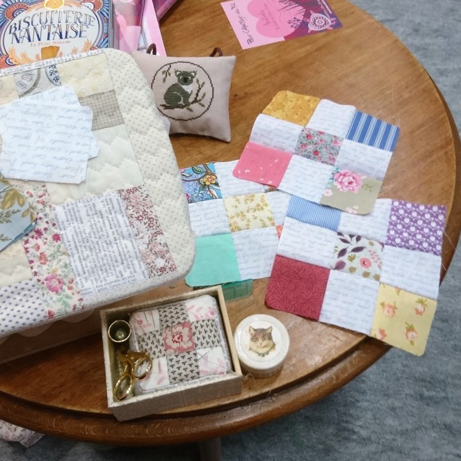 blocs nine patch pour irish chain quilt 