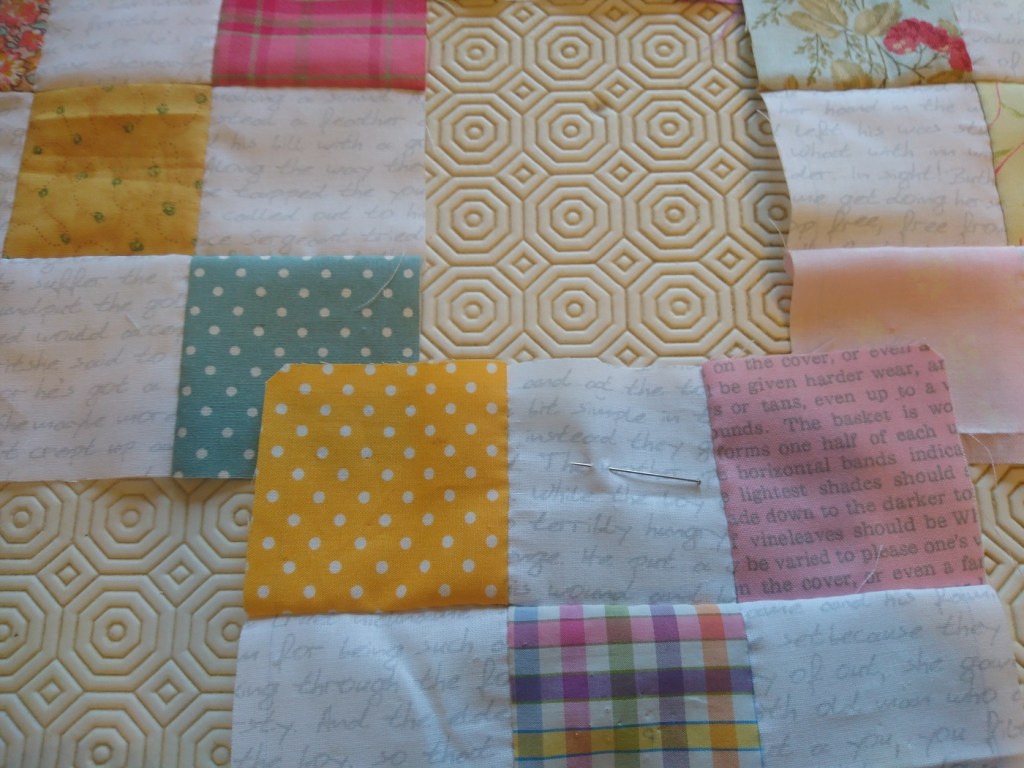 blocs nine patch pour quilt en chaine irlandaise