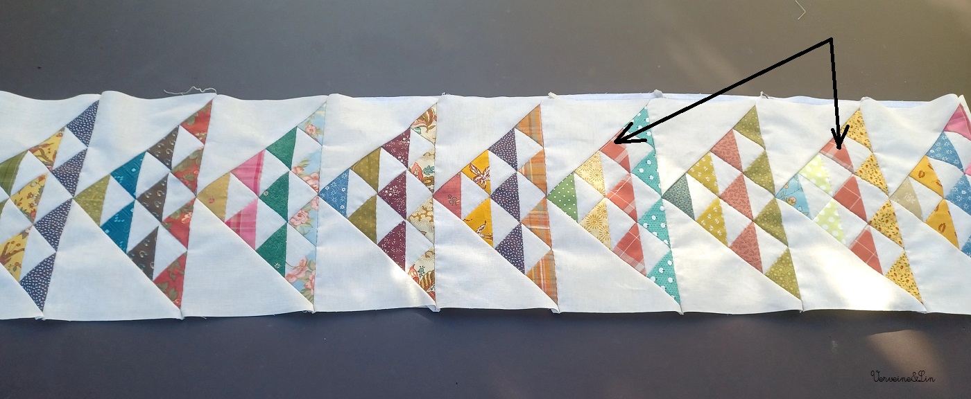 blocs vols d'oies scrappy multicolores