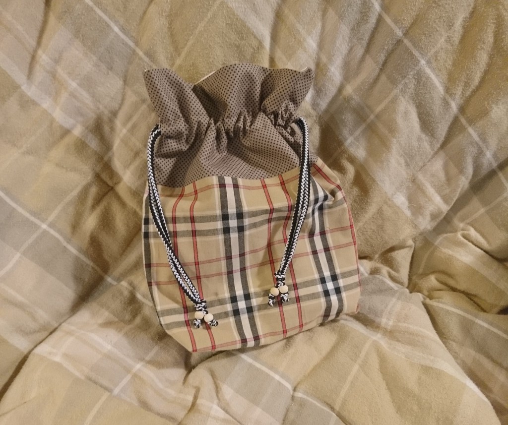 sac à cordon à fond plat 