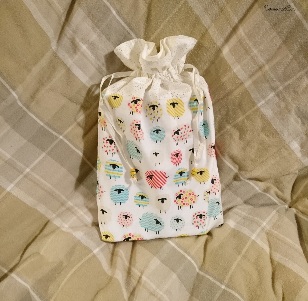 sac à cordon à fond plat 