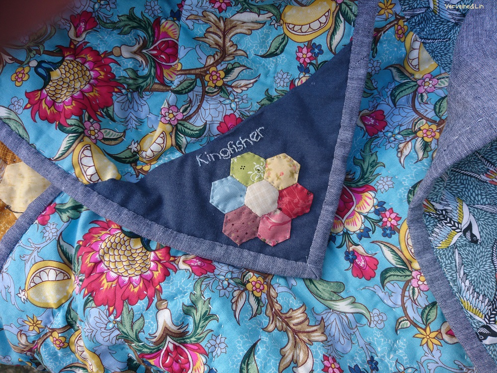 étiquette quilt patchwork broderie