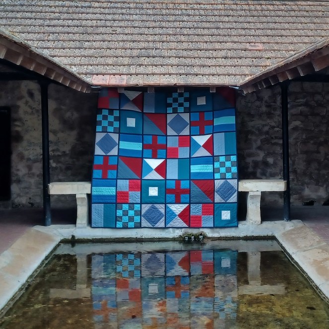 quilt patchwork moderne nautique