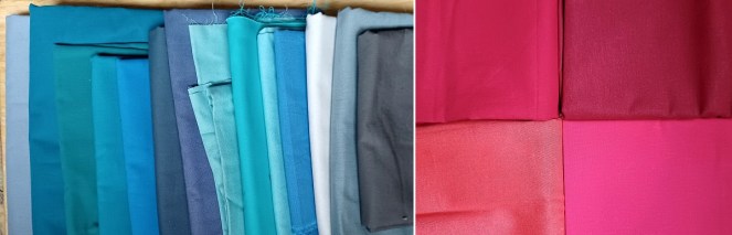 tissus unis pour ouvrage de patchwork