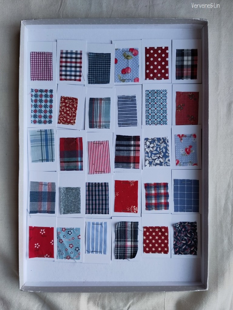 échantillons de tissus pour ouvrage en patchwork