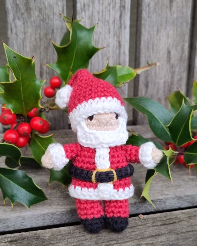 amigurumi père Noël au crochet